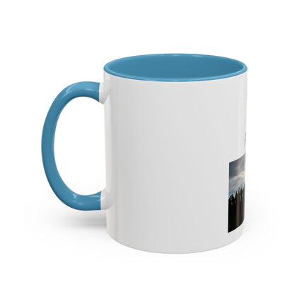 Pray for Peace Accent Coffee Mug — Inspirational Religious Prayer Mug (11/15oz)
