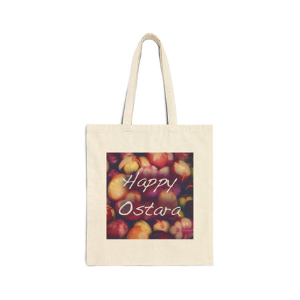 Happy Ostara Tote — Spring Equinox Pagan Canvas Bag