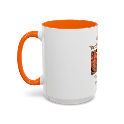 Cacao Coffee Mug – "The Food of the Gods" Botanical Cocoa Illustration (11/15 oz)