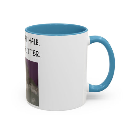 Kitty Glitter Mug – 11oz Accent Ceramic Cup for Cat Lovers