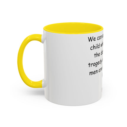 Plato Quote Ceramic Mug – 11oz Accent Cup for Daily Wisdom