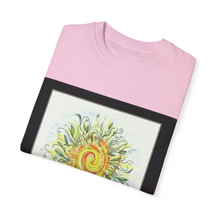 Summer Solstice Tee – Unisex Garment-Dyed Shirt with Sun Design