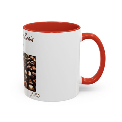 Chocolate Is Brain Fuel Accent Mug – 11oz – Sweet & Smart Gift