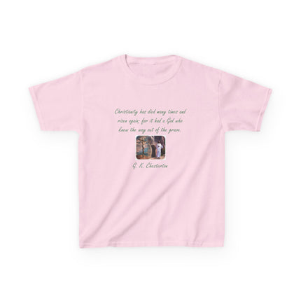 Inspirational Kids Tee – Chesterton Quote – Heavy Cotton – XS–XL