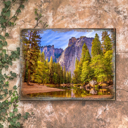 Forest Lake Art Wooden Wall Art by Nature Wonders - Nature Wildlife Decor  - 95238B-1