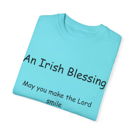 Irish Blessing Tee | Graceful Quote on Soft Garment-Dyed Cotton