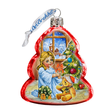 Nativity Santa Angel Mercury Glass Ornament by G. DeBrekht - Nativity Holiday Decor - 773016-4