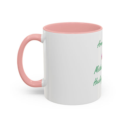 Aromatherapy Coffee Mug - "Mother Nature's Healing Perfumes" Accent Mug (11/15oz)