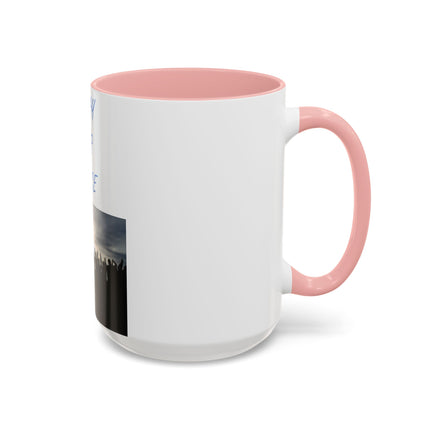 Ceramic Mug – “Pray for Peace” Message – 15oz Accent