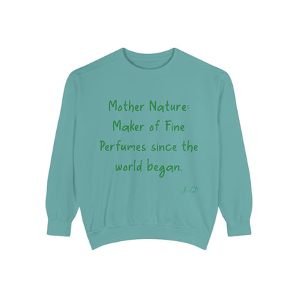 Eco-Friendly Mother Nature Sweatshirt - Unisex Garment-Dyed Apparel