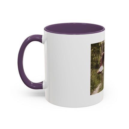 Inspirational Photo Accent Mug — “Being Alive Is the Special Occasion”