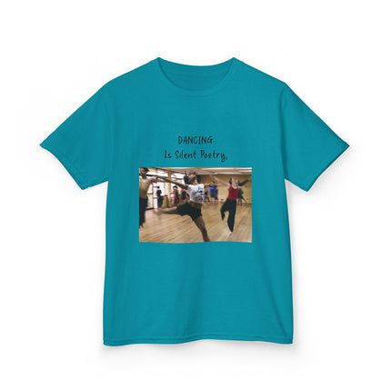 Dancing Is Silent Poetry Kids Tee – Heavy Cotton | Dance Gift