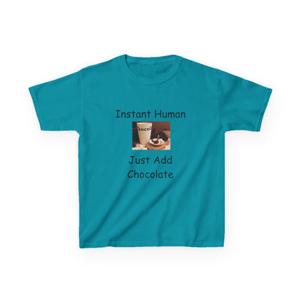 Instant Human Kids Tee – Funny Chocolate Shirt for Sweet Personalities