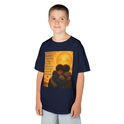 Kids Hug Tee — "Sometimes all you need is a hug" Heartwarming Children's T‑Shirt