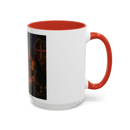 Brigid’s Fire Accent Coffee Mug — Pagan Imbolc Celebration Tea Cup (11/15oz)