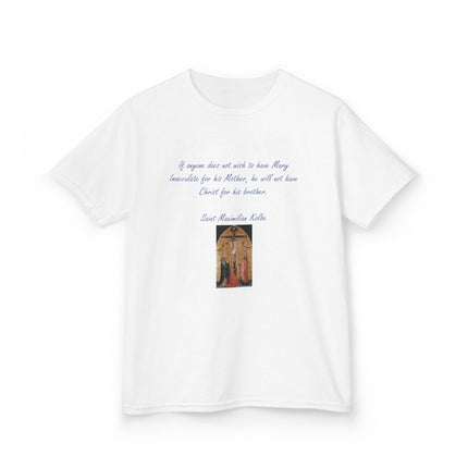 Saint Kolbe Kids Tee – Heavy Cotton Shirt for Faith & Family
