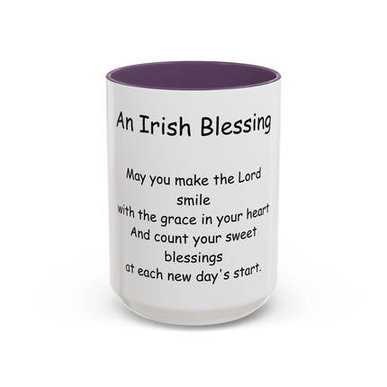 Irish Blessing Coffee Mug — "An Irish Blessing" Inspirational Religious Mug (11/15oz)