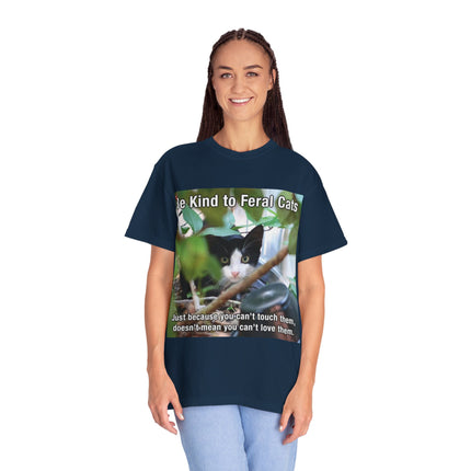Be Kind to Feral Cats T-Shirt — Feral Cat Rescue Awareness Tee