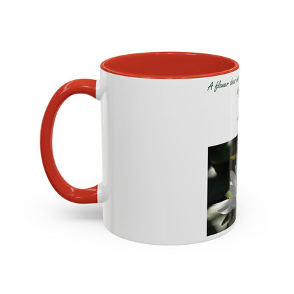 Zen Saying Accent Coffee Mug - Inspirational Flower Design - Perfect Gift for Mindfulness Lovers - 11oz