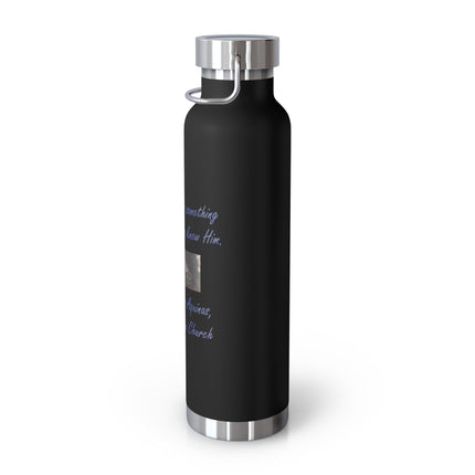 Saint Thomas Aquinas Insulated Bottle – “To Love God” – 22oz Steel