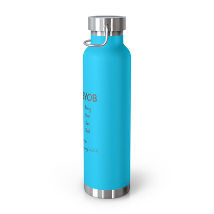 BYOB Bottle – “Bring Your Own Book” – 22oz Copper Insulated Design