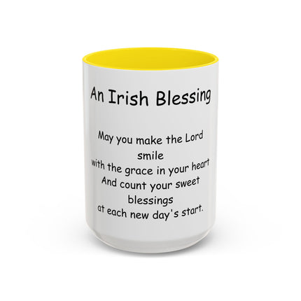 Irish Blessing Coffee Mug — "An Irish Blessing" Inspirational Religious Mug (11/15oz)