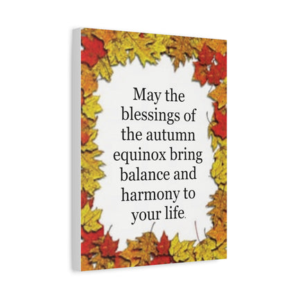 Autumn Equinox Blessing Canvas
