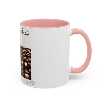 Chocolate Is Brain Fuel Accent Mug – 11oz – Sweet & Smart Gift
