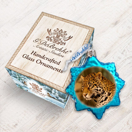 Cheetah Mercury Glass Ornament by G. DeBrekht - Wildlife Holiday Decor - 771041-2