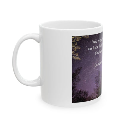 Inspirational Starry Sky Mug — "You are a child of the universe" Ceramic Coffee Cup (11oz/15oz)
