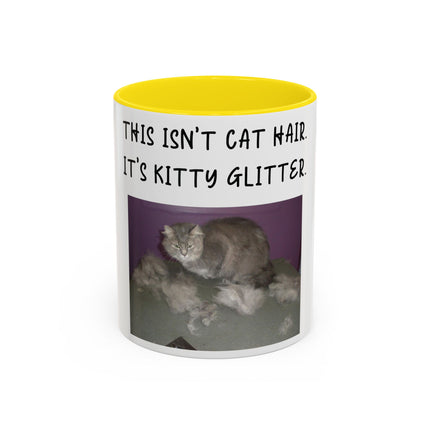 Kitty Glitter Mug – 11oz Accent Ceramic Cup for Cat Lovers