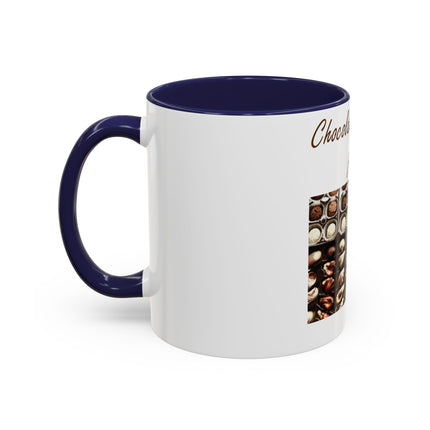 Chocolate Is Brain Fuel Accent Mug – 11oz – Sweet & Smart Gift