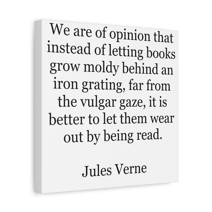 Jules Verne Quote Canvas — Literary Wall Art