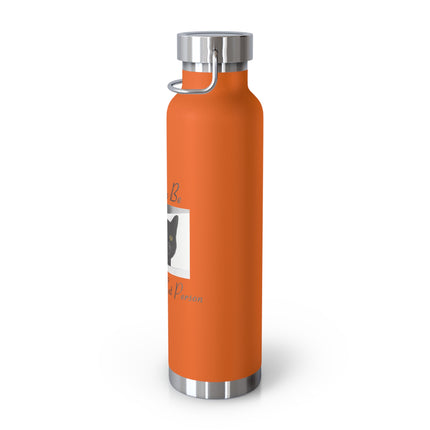 Proud Cat Parent Insulated Bottle – 22oz Travel Gift for Cat Lovers