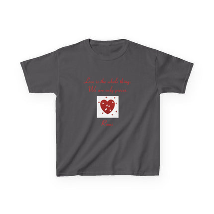 Love Is the Whole Thing Kids Tee – Heart Design Cotton Shirt