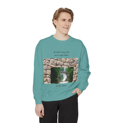 Newton Quote Sweatshirt – Garment-Dyed Unisex Pullover for Reflection