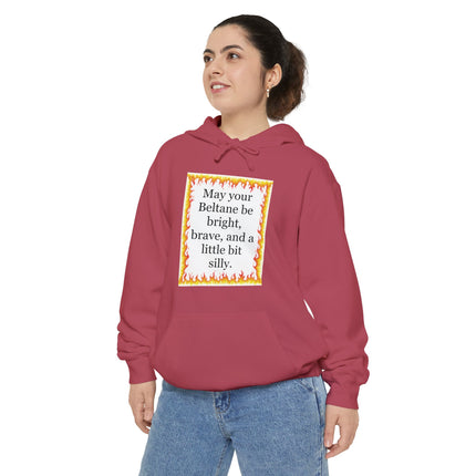 Beltane Blessing Hoodie — "May your Beltane be bright, brave, and a little bit silly"