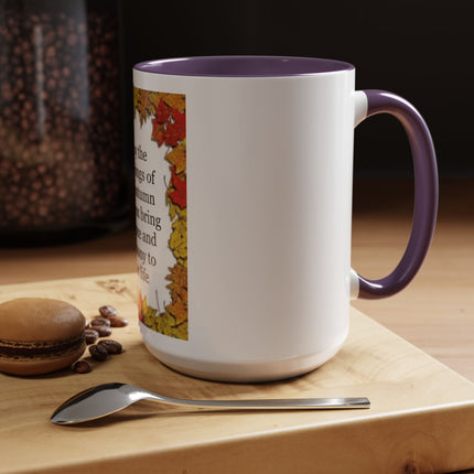 Autumn Equinox Coffee Mug – "May the blessings of the autumn equinox bring balance and harmony to your life"