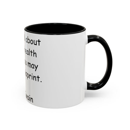 Mark Twain Quote Mug – 11oz Accent Cup for Bookish Mischief
