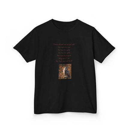 Kids Graphic Tee — Whimsical Poem & Owl Art