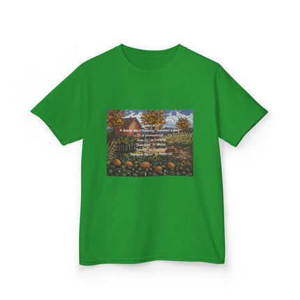 Inspirational Kids Heavy Cotton Tee - Cozy & Uplifting Design for Everyday Wear