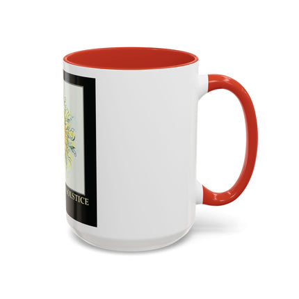 Happy Summer Solstice Coffee Mug — Sun Illustration Accent Mug (11/15oz)