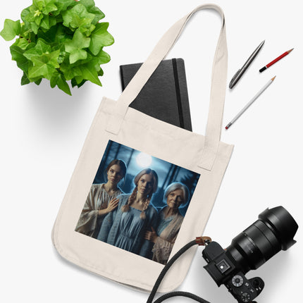 Triple Goddess Tote – Organic Canvas Bag for Mystical Sisters