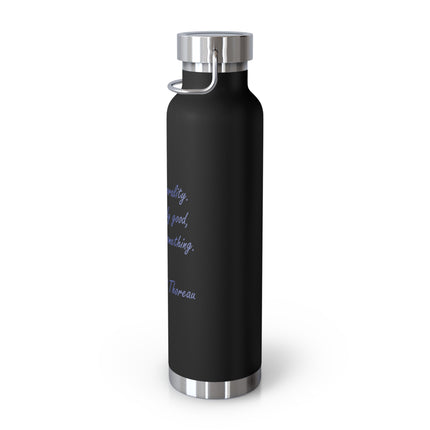 Thoreau Quote Bottle – 22oz Copper Vacuum Insulated | Inspirational