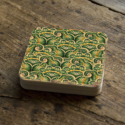 Floral Wooden Cork Coasters Gift Set of 4 by Nature Wonders - Nature Wildlife Decor  - 95021C-S4-1