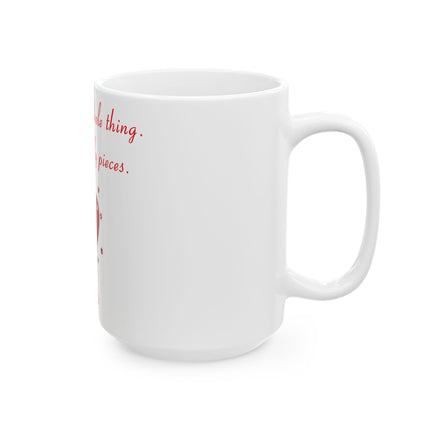 Love Is the Whole Thing Mug – 15oz Ceramic Cup with Rumi Quote