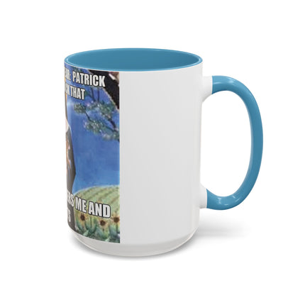 Accent Coffee Mug – Cat & Saint Humor – 15oz Gift Idea