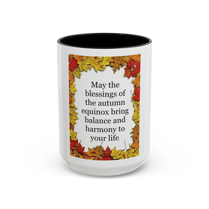 Autumn Equinox Coffee Mug – "May the blessings of the autumn equinox bring balance and harmony to your life"
