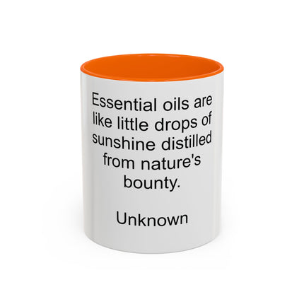 Essential Oils Quote Coffee Mug — “Essential oils are like little drops of sunshine...”