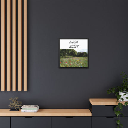 Bloom Wildly Framed Canvas Print — Wildflower Meadow Wall Art